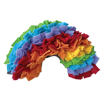 foufouBrands One Love Rainbow Dog Snuffle Mat