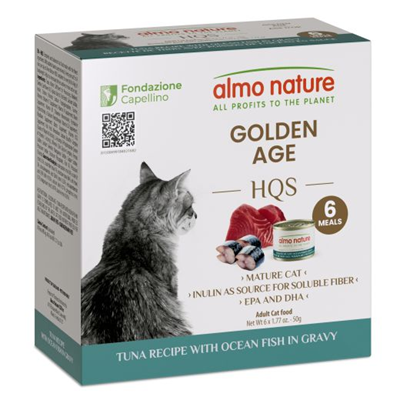 Almo Nature Golden Age Tuna with Ocean Fish Senior Canned Cat Food