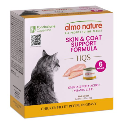 Almo Nature Skin & Coat Support Chicken Fillet Wet Cat Food