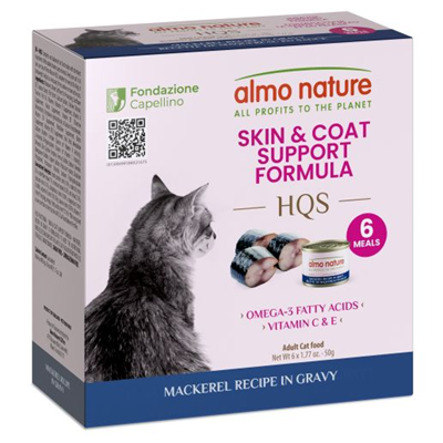 Almo Nature Skin & Coat Support Mackerel Recipe Cat Food