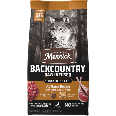 Merrick Backcountry Raw Infused Big Game Grain Free Dog Food