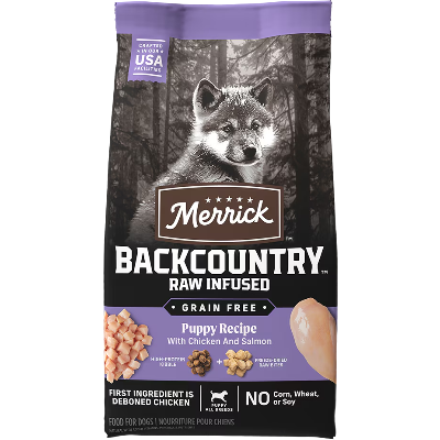 Merrick Backcountry Raw Infused Chicken and Salmon Grain Free Puppy Food