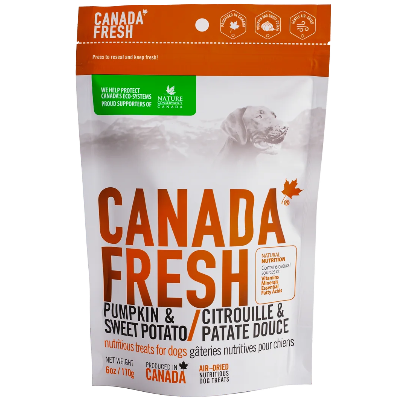 PetKind Canada Fresh Air Dried Pumpkin and Sweet Potato Dog Treats