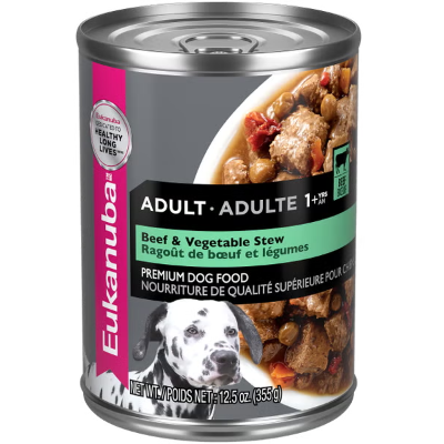 Eukanuba Beef and Vegetable Stew Adult Canned Dog Food