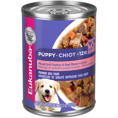 Eukanuba Chicken and Beef in Gravy Canned Puppy Food