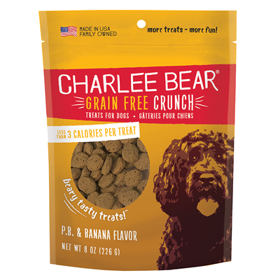 Charlee Bear P.B. & Banana Grain-Free Crunch Dog Treats