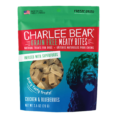 Charlee Bear Chicken & Blueberries Meaty Bites Dog Treats