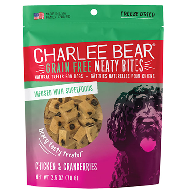 Charlee Bear Meaty Bites Chicken & Cranberries Dog Treats