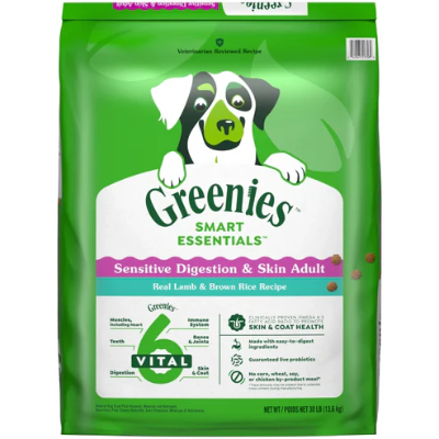 Greenies Smart Essentials Lamb Sensitive Digestion and Skin Adult Dog Food