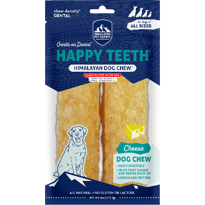 Himalayan Pet Supply Happy Teeth Cheese Dog Dental Chews