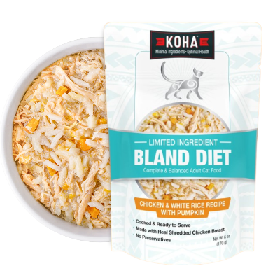 Koha Limited Ingredient Bland Diet Chicken and White Rice Cat Food Pouch