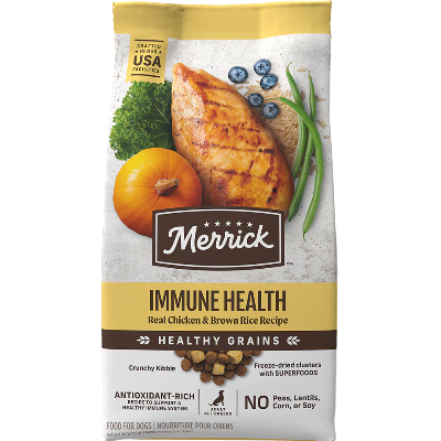 Merrick Immune Health Chicken and Brown Rice with Healthy Grains Dog Food