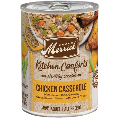 Merrick Kitchen Comforts Chicken Casserole Healthy Grains Canned Dog Food