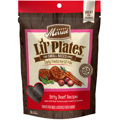 Merrick Lil' Plates Bitty Beef Small Breed Dog Treats