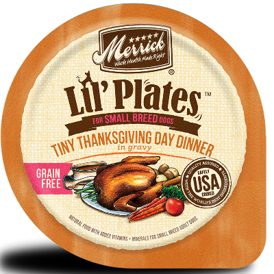Merrick Lil' Plates Tiny Thanksgiving Day Dinner Grain Free Small Breed Wet Dog Food