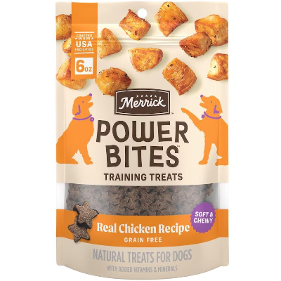 Merrick Chicken Power Bites Grain Free Dog Training Treats