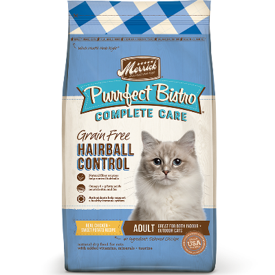 Merrick Purrfect Bistro Chicken Hairball Control Grain Free Cat Food