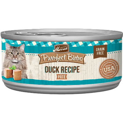 Merrick Purrfect Bistro Duck Pate Grain Free Canned Cat Food
