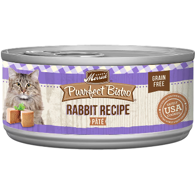 Merrick Purrfect Bistro Rabbit Pate Grain Free Canned Cat Food