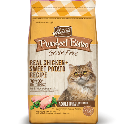 Merrick Purrfect Bistro Chicken and Sweet Potato Grain Free Cat Food