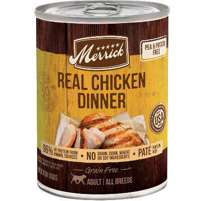 Merrick Real Chicken Dinner Grain Free Canned Dog Food