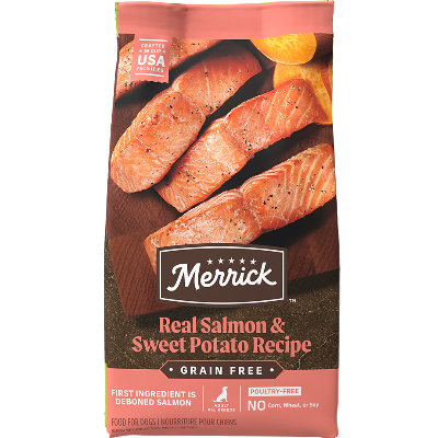 Merrick Real Salmon and Sweet Potato Grain Free Dog Food