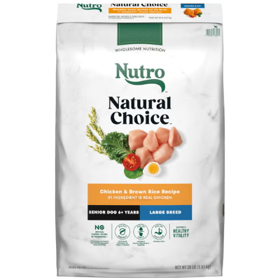 Nutro Natural Choice Chicken and Brown Rice Large Breed Senior Dog Food