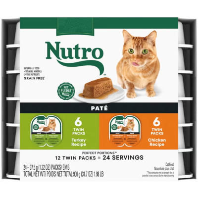 Nutro Perfect Portions Chicken and Turkey Variety Pack Grain Free Wet Cat Food