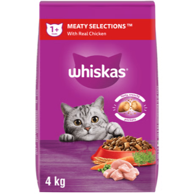Whiskas Meaty Selections Chicken Dry Cat Food