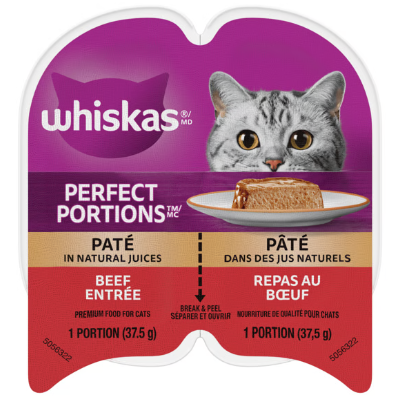 Whiskas Perfect Portions Beef Pate Wet Cat Food