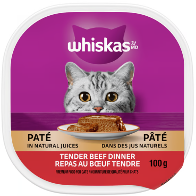 Whiskas Beef Pate Wet Cat Food