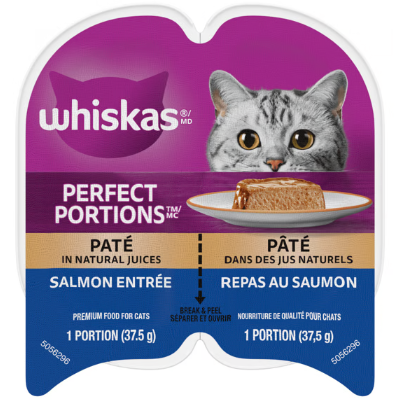 Whiskas Perfect Portions Salmon Pate Wet Cat Food