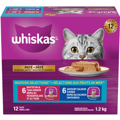 Whiskas Perfect Portions Seafood Selections Variety Pack Wet Cat Food
