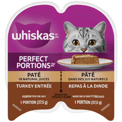 Whiskas Perfect Portions Turkey Pate Wet Cat Food
