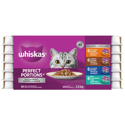 Whiskas Perfect Portions Cuts in Gravy Variety Pack Wet Cat Food
