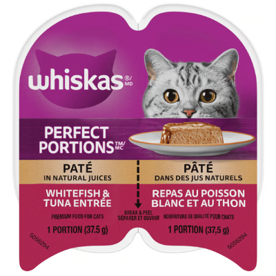 Whiskas Perfect Portions Whitefish and Tuna Pate Wet Cat Food