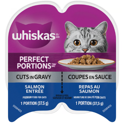 Whiskas Perfect Portions Salmon Cuts in Gravy Wet Cat Food
