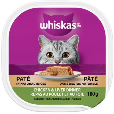 Whiskas Chicken and Liver Pate Wet Cat Food