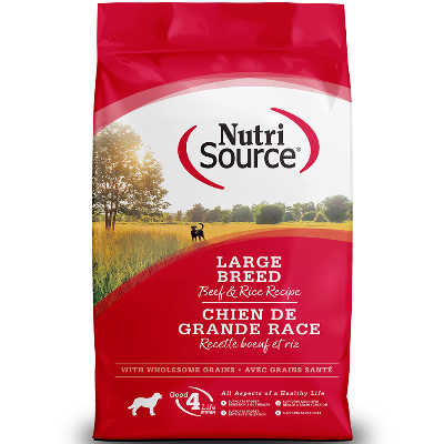 NutriSource Beef and Rice Large Breed Dry Dog Food