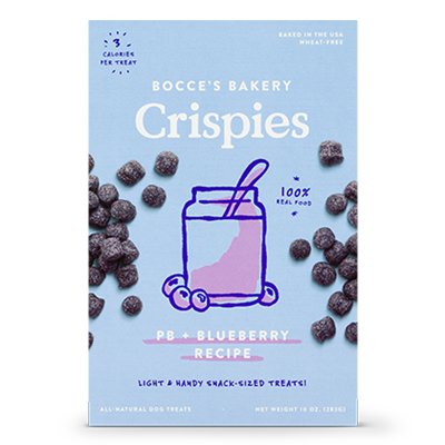Bocce's Bakery Crispies PB + Blueberry Dog Treats