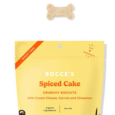 Bocce's Bakery Spiced Cake Crunchy Dog Biscuits